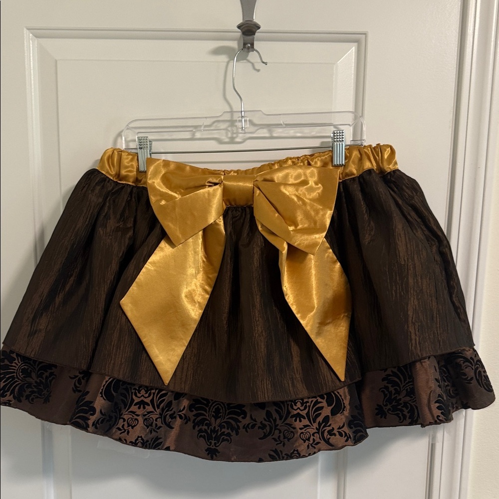 Dottie For Running Brown and Gold Women's Skirt